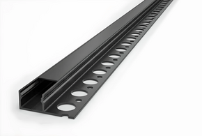 EDGE TS180 12mm Zwart verzonken Led Profiel voor tegels en stucwerk