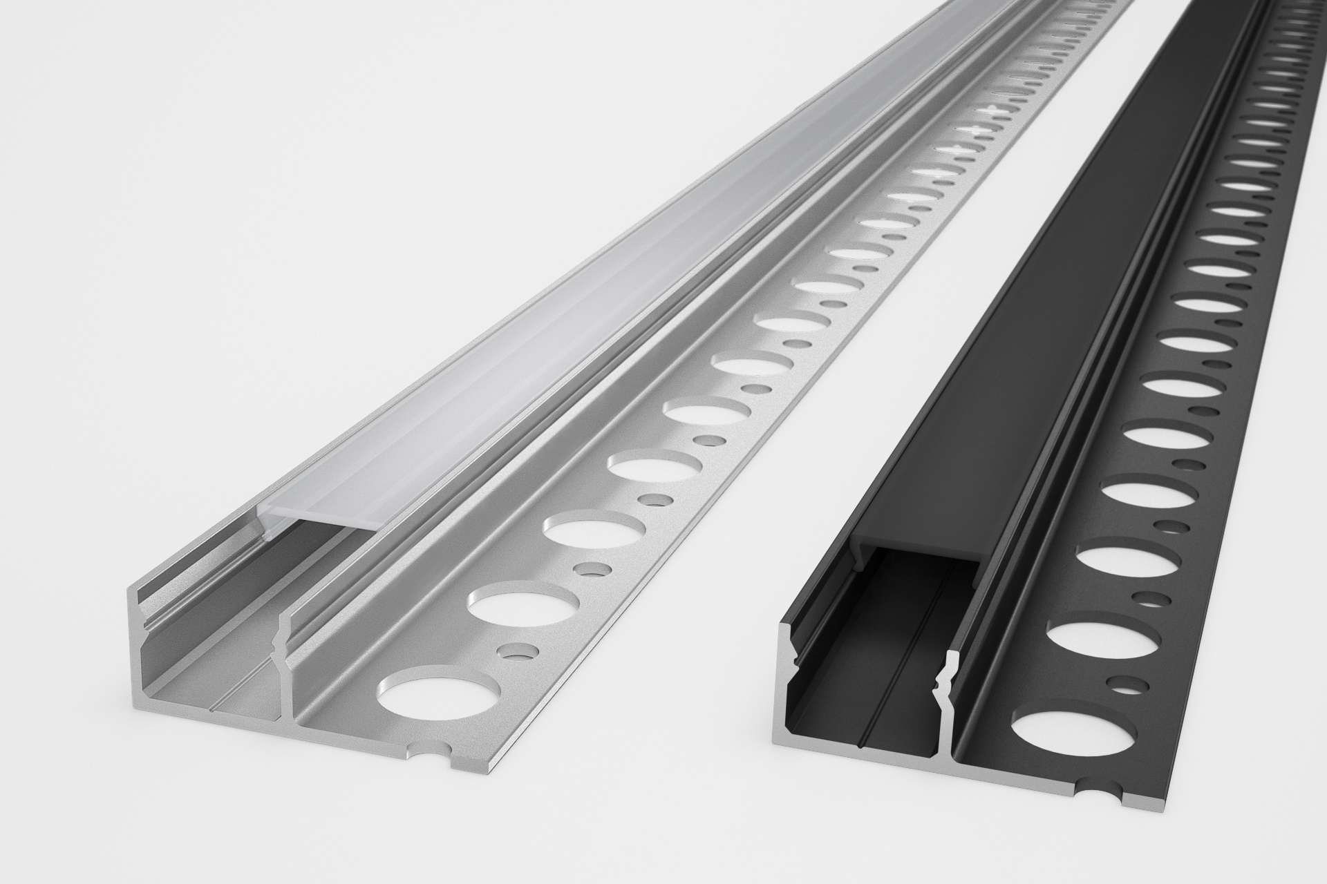 EDGE TS180 12mm verzonken Led Profiel voor tegels en stucwerk