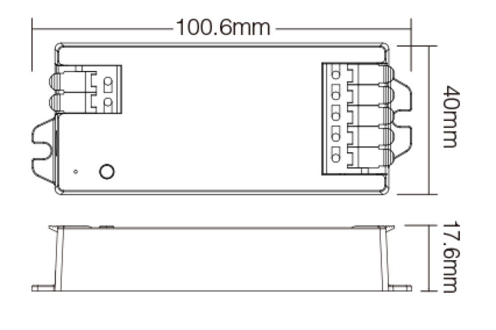 Miboxer MiBoxer E2-ZR 2-in-1 Dimbare LED Controller met Zigbee 3.0 en 2,4 GHz RF - Geschikt voor Single Color en Dual White LED strips