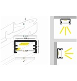 Test : CONTOUR 8mm Led Profiel Opbouw 1m-2m - Copy