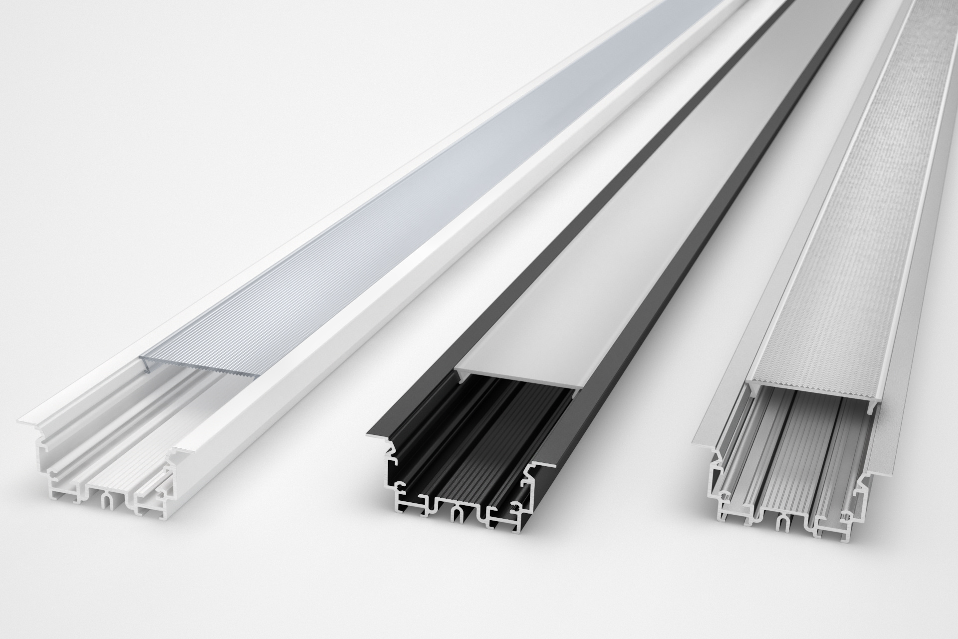 LUMAX501 RS 53mm verzonken Led Profiel 1m-2m