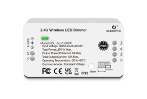 Enkelkleurige Gledopto Zigbee Dimmer Controller GL-C-009P | 12-54 Volt 270W