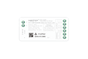 MiLight MiBoxer SMZ2 – Matter over Thread + RF 2.4G Enkelkleur/Dual White CCT Dimmer LED Controller (2-in-1)