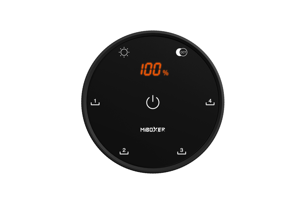 MiLight MiBoxer K5 – 2.4G RF CCT Draaiknop Afstandsbediening met Kleurtemperatuur & Dimfunctie, AAA Batterijen