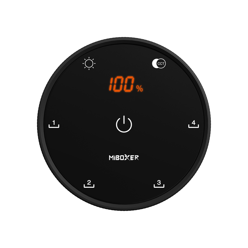 MiLight MiBoxer K5 – 2.4G RF CCT Draaiknop Afstandsbediening met Kleurtemperatuur & Dimfunctie, AAA Batterijen