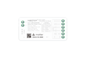 MiLight MiBoxer SMZ5 – Matter over Thread + RF 2.4G SC/CCT/RGB(W)(W) LED Controller (5-in-1)