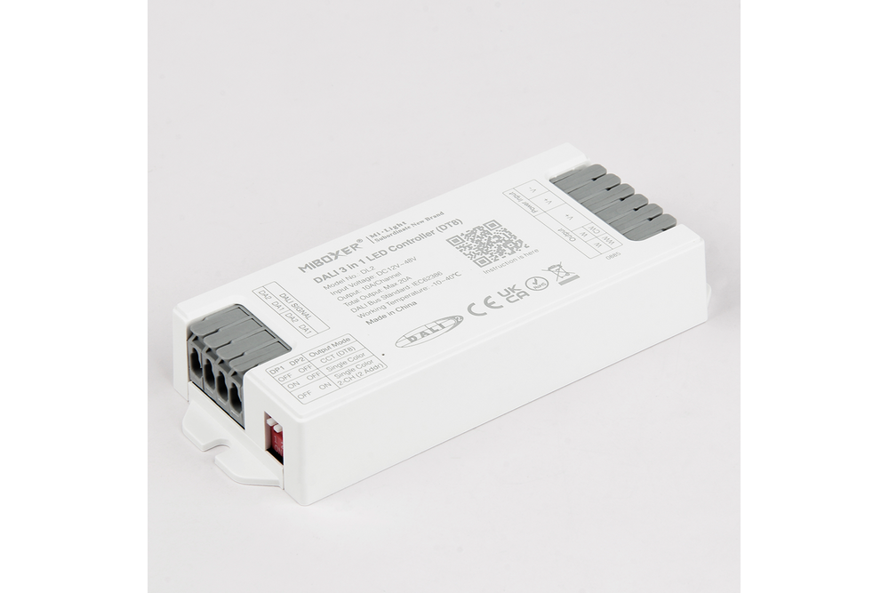 MiLight MiBoxer DL2 – DALI-2 LED Controller 3-in-1 DT8 Single Color/Dual Channel Single Color / Dual White Dali Controller 2x10 Ampère
