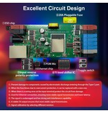 GLEDOPTO Gledopto Elite 4D-EXMU (GL-C-618WL) Geavanceerde WLED Controller | 4 Digitale Outputs | Ethernet, WiFi & Microfoon voor Adresseerbare LED-strips