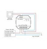 MiLight Miboxer 230 Volt Triac Dimmer module voor afstandsbediening en drukknop