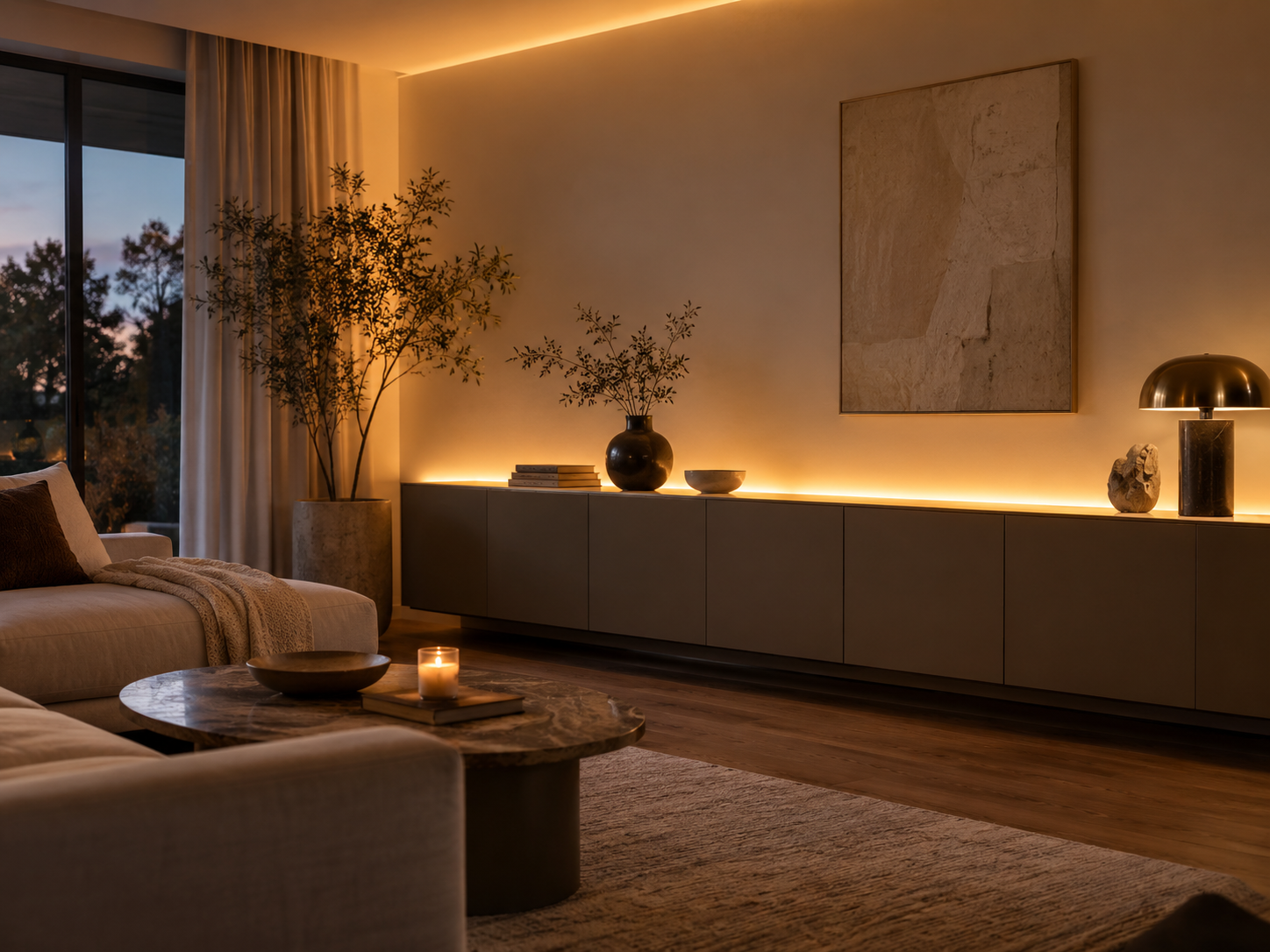 Ledverlichting op de kast