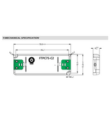 POS-POWER POS-POWER FTPC75V12-C2 Compacte POS Voeding DC 12 Volt 75W 6.25A - IP20