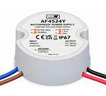 MWPower Mini Waterdichte Voeding Ø50mm - DC 24V 45 Watt 1.87A - IP67