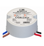 MWPower MWPower AF6012Y Mini Waterdichte Voeding Ø50mm - DC 12V 60 Watt 5A - IP66