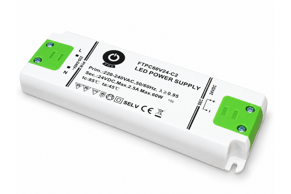 POS-POWER POS-POWER FTPC60V24-C2 Compacte POS Voeding DC 24 Volt 60W 2.5A - IP20