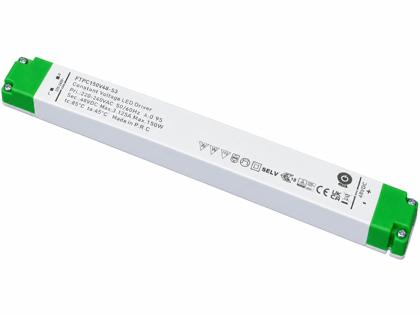 POS-POWER POS-POWER FTPC150V48-S3 Ultra Dunne Constant Voltage Voeding DC 48 Volt 150W 3.125A