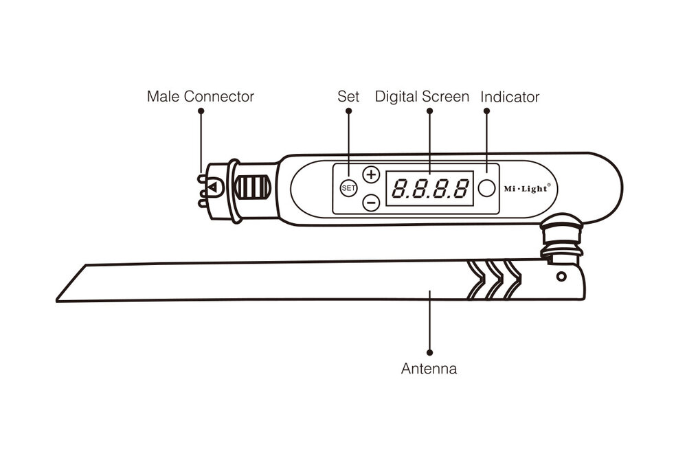 MiLight Mi-Light DMX 512  Antenne RF 2.4GHZ voor Miboxer Lampen/Ledcontrollers