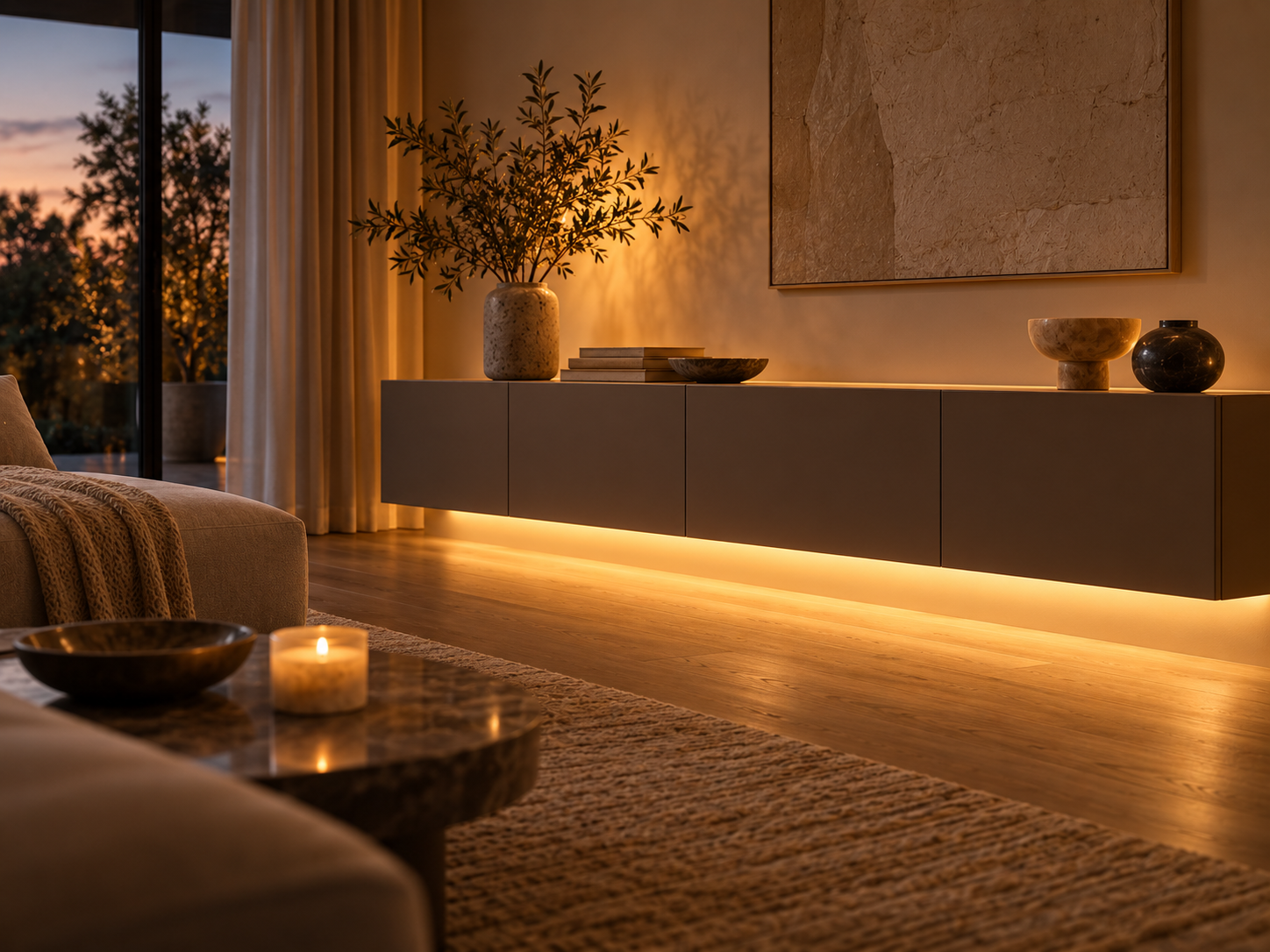 Ledstrip onder kast