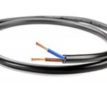 Applamp Ronde installatiekabel 15AWG tweeaderig koper, Cu 2x1.5 mm2