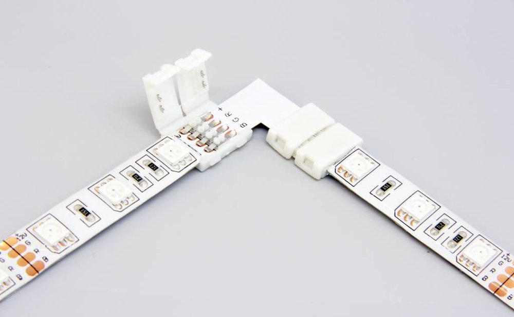 RGB LED strip 90° hoek connector