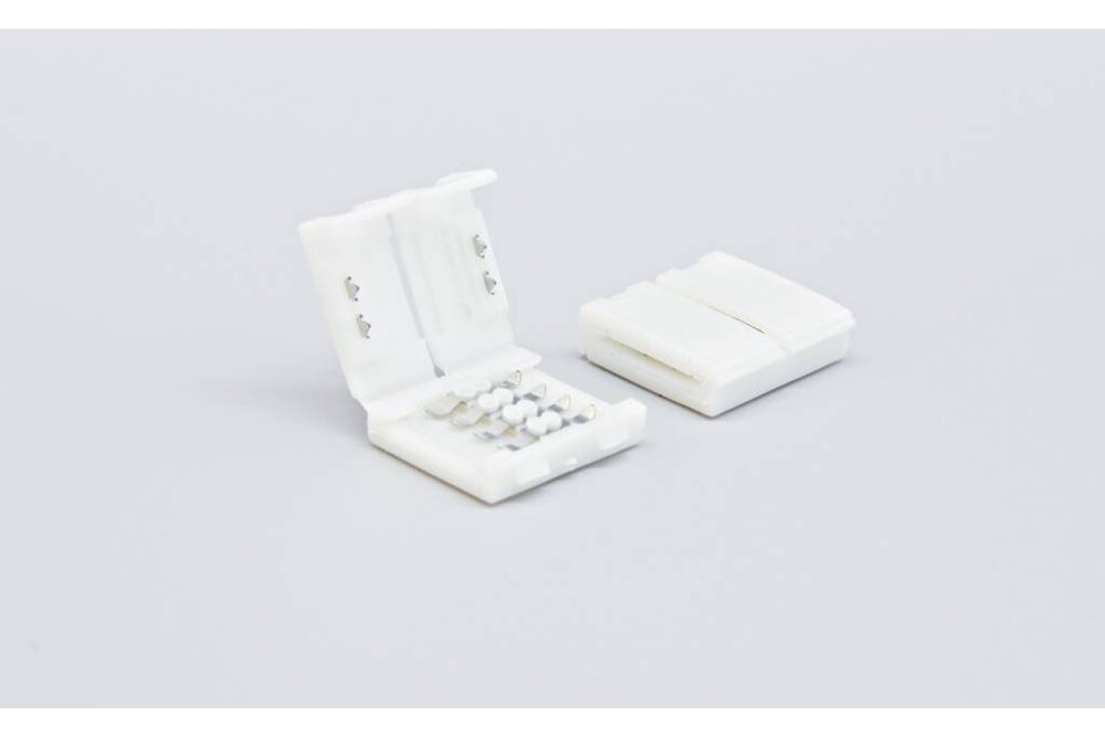 RGBW LED strip koppelstuk connector, soldeer-vrij, RGBW klik connector