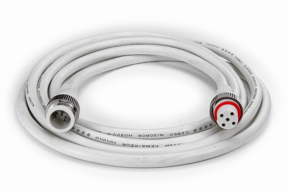 RGBW waterdichte verlengkabel  2  meter meter, 5-pin, IP68