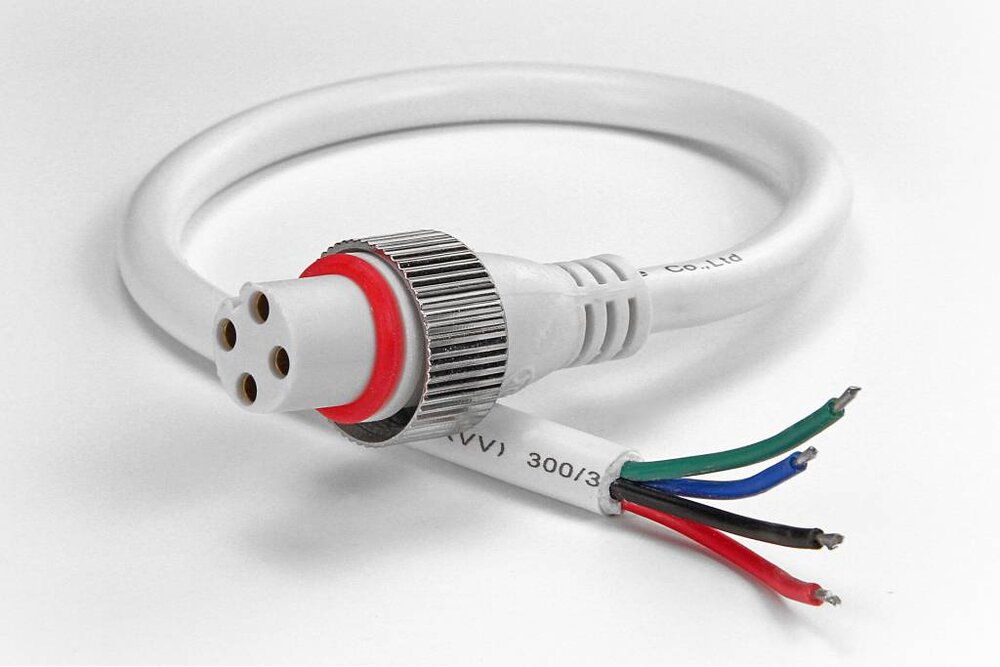 RGB pigtail 4-pin waterproof IP68