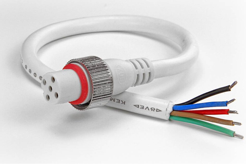 RGBW pigtail 5-pin waterproof IP68