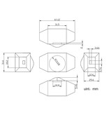 LED draaiknop pot dimmer 12V-24V, 4A