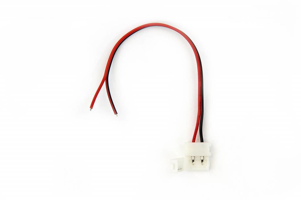 Witte LED strip soldeervrije voedings connector voor 5050 of 3528 ledstrips