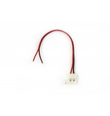 Witte LED strip soldeervrije voedings connector voor 5050 of 3528 ledstrips