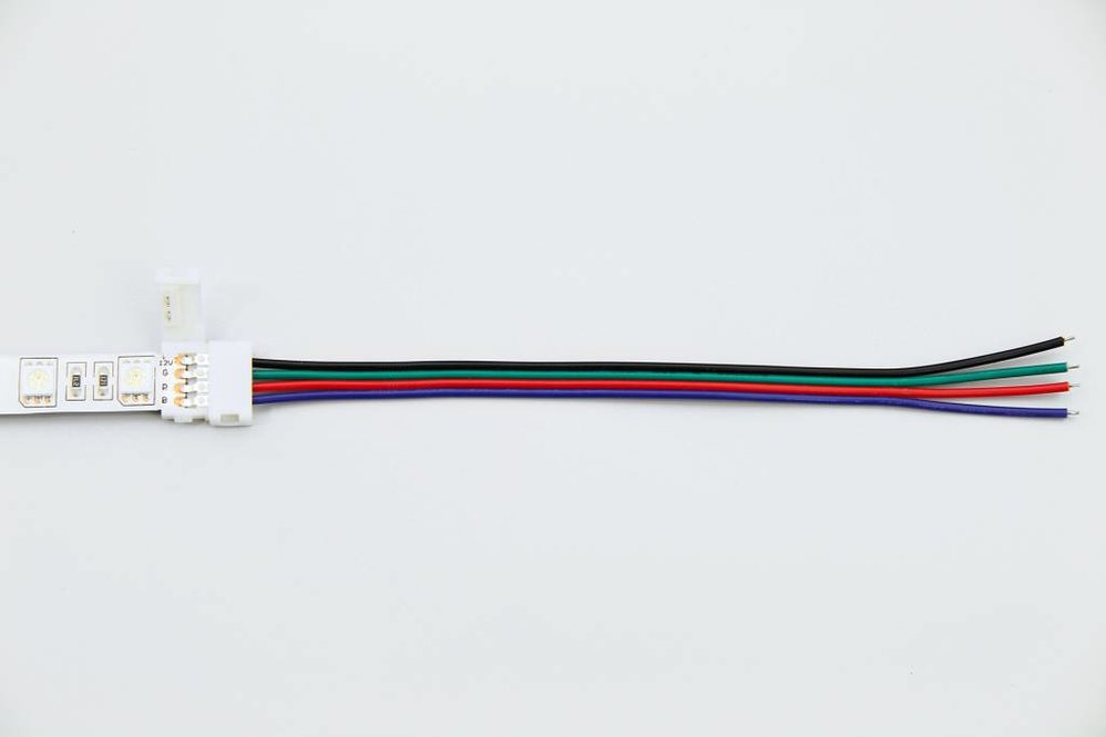 RGB LED strip soldeervrije pigtail 15cm