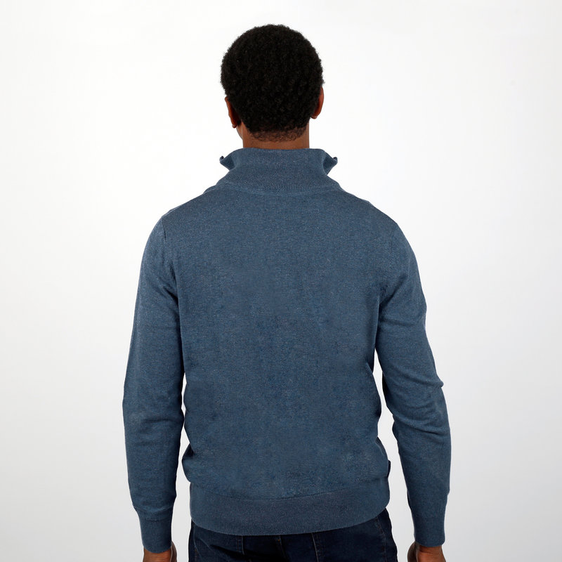 Q1905 Heren Trui Kralingen - Licht Denim Blauw