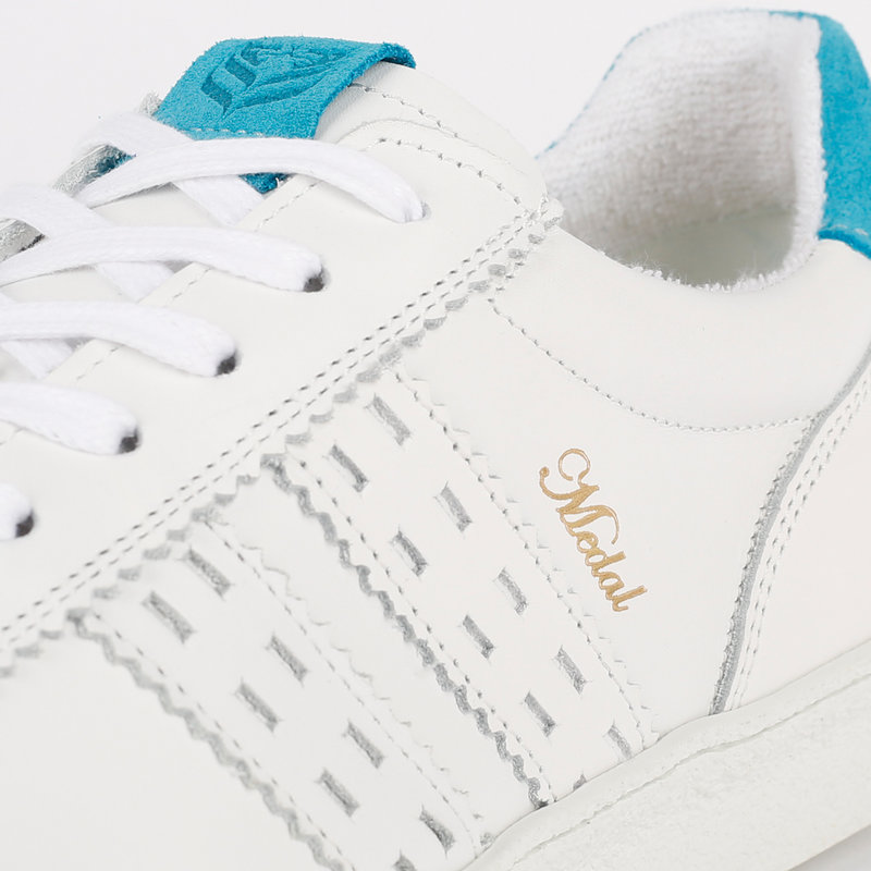 Q1905 Dames Sneaker Medal - Wit/Aqua Blauw