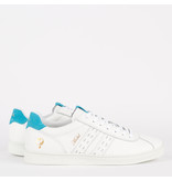 Q1905 Dames Sneaker Medal - Wit/Aqua Blauw