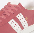 Q1905 Dames Sneaker Medal - Oud Roze/Wit