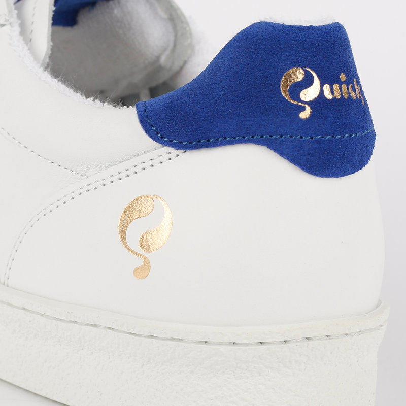 Q1905 Heren Sneaker Medal - Wit/Koningsblauw