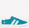 Q1905 Heren Sneaker Medal - Aqua Blauw/Wit