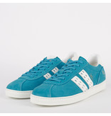 Q1905 Heren Sneaker Medal - Aqua Blauw/Wit