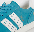 Q1905 Heren Sneaker Medal - Aqua Blauw/Wit