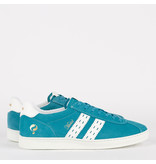 Q1905 Heren Sneaker Medal - Aqua Blauw/Wit