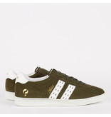 Q1905 Heren Sneaker Medal - Legergroen/Wit