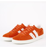 Q1905 Heren Sneaker Medal - Oranje/Wit