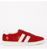 Q1905 Heren Sneaker Medal - Rood/Wit