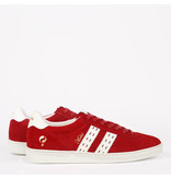 Q1905 Heren Sneaker Medal - Rood/Wit