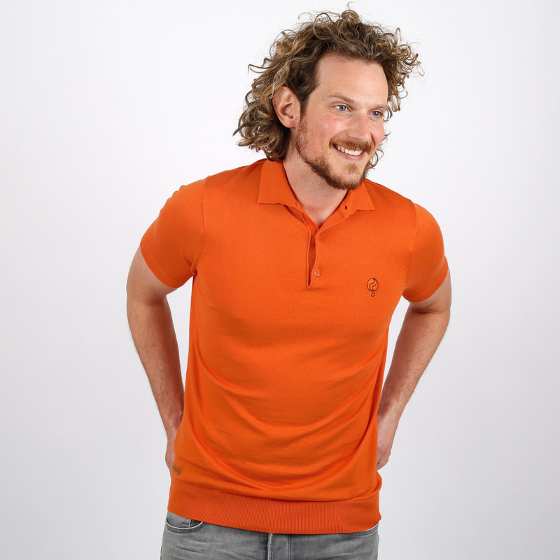 Q1905 Heren Polo Zoutelande - Oranje