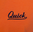 Q1905 Heren T-Shirt Captain - Roest Oranje/Donkerblauw
