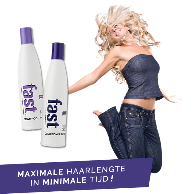 FAST haargroei versnellende kuur - Shampoo en Conditioner voor Snellere Haargroei -  Sulfaat- en Parabeenvrij