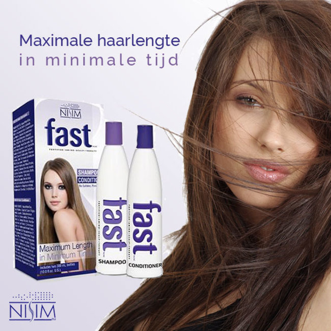 FAST haargroei versnellende kuur - Shampoo en Conditioner voor Snellere Haargroei -  Sulfaat- en Parabeenvrij