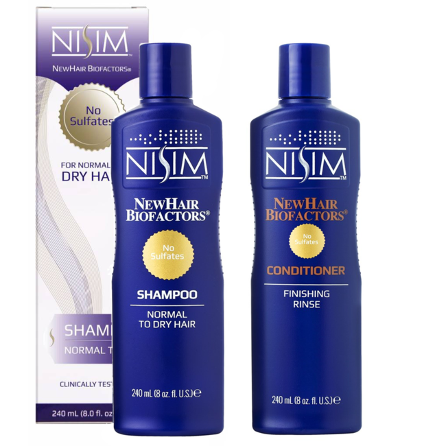 Nisim Shampoo sulfaatvrij normaal tot droog + Nisim Finishing Rinse Conditioner sulfaatvrij