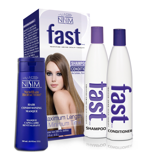 FAST Haargroei versnellende (sulfaatvrij) shampoo en conditioner plus verzorgend haarmasker